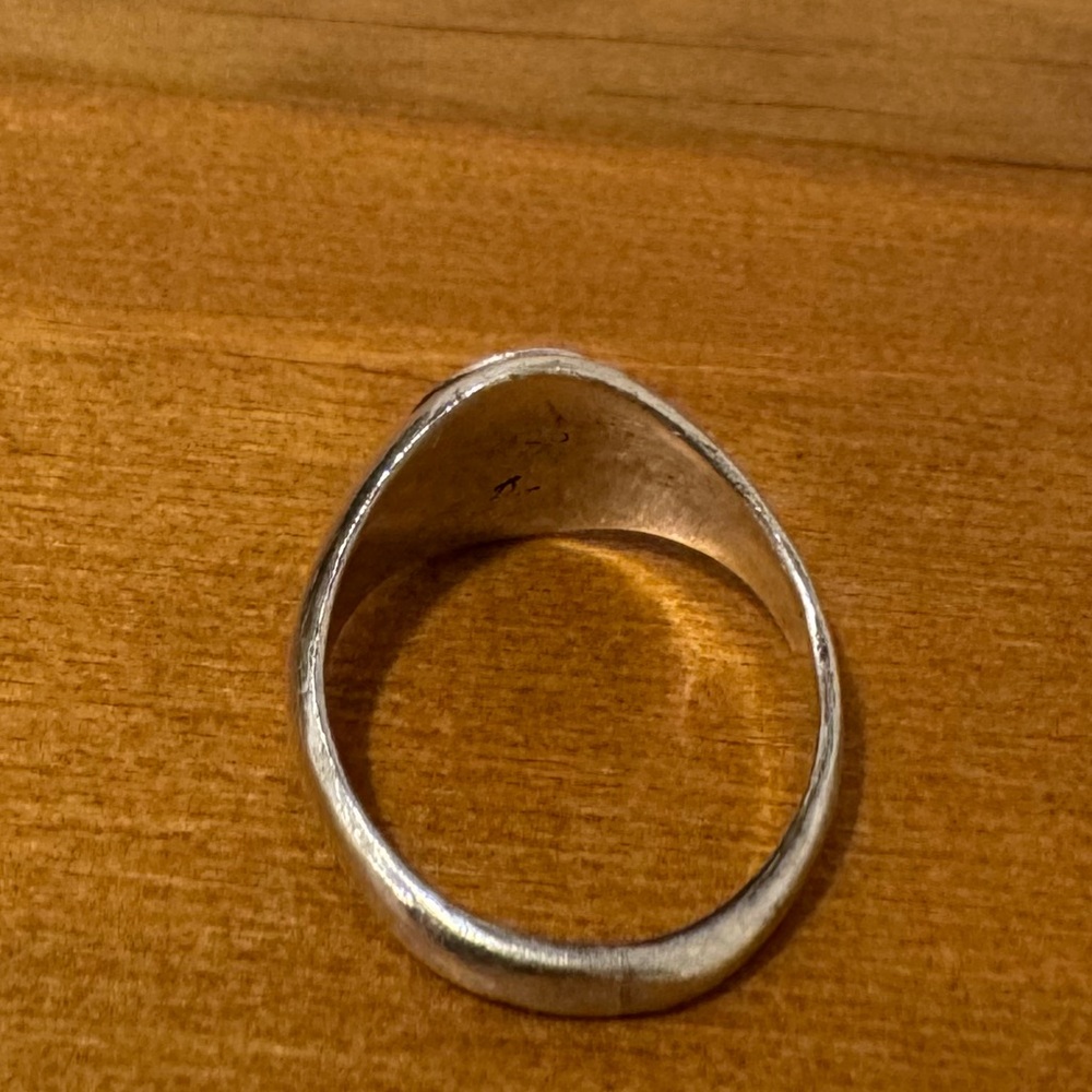 The Hunt NYC Sterling Silver Rose Signet Ring - Picture 2 of 2